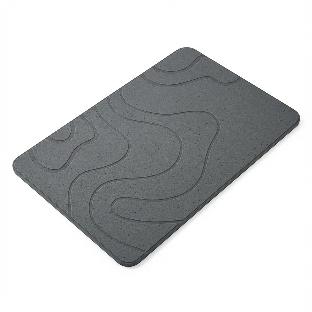 Indoor Diatomite Stone Bath Mat, Soft Diatomite Mud Mat, Water Absorption, Quick-Drying, Entrance Rugs